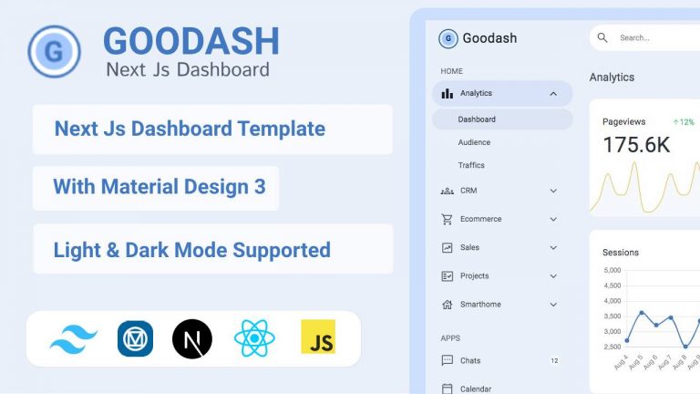 Goodash – Nextjs material dashboard